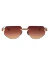 Dita Eyewear Rose Gold - Silver W Saturn Sunset Gradient Metal Sunglasses In Brown