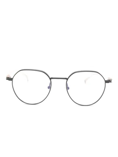 Dita Eyewear 圆形镜框眼镜 In Black