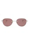 Dita Eyewear Round-frame Tinted Sunglasses In 金色