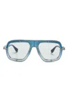 Dita Eyewear Round-frame Tinted Sunglasses In Silber