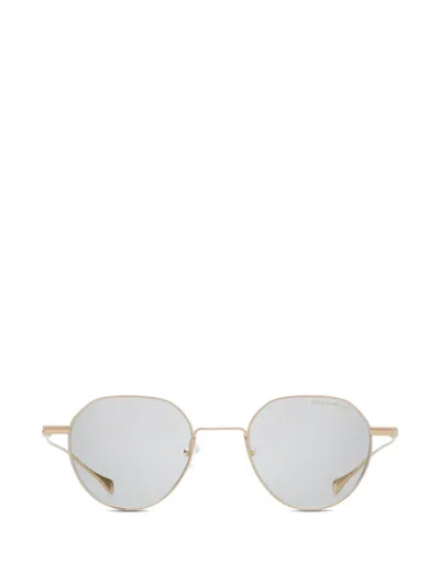 Dita Eyewear Round Metal Glasses In Orange