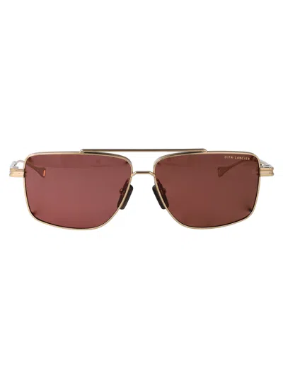 Dita Eyewear Sand Metal Sunglasses In Brown