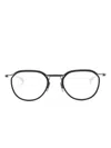 Dita Eyewear Schema-two Round-frame Glasses In Black