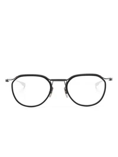 Dita Eyewear Schema-two Round-frame Glasses In Black
