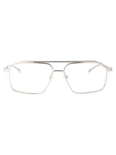 Dita Eyewear Shiny Metal Glasses In Metallic