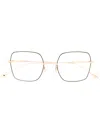 Dita Eyewear Square Frame Glasses In Gold