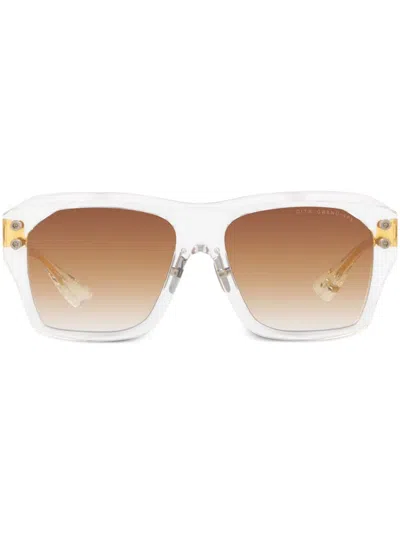 Dita Eyewear Square Frame Sunglasses In Nude