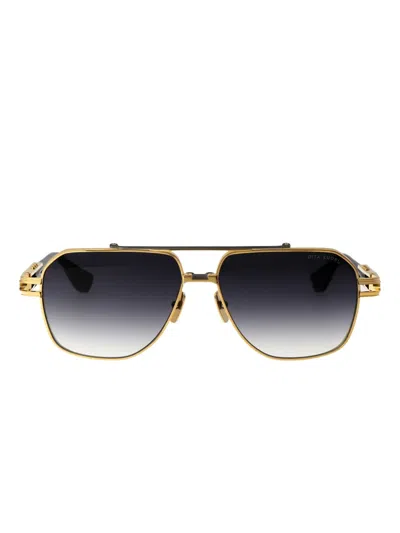 Dita Eyewear Square-frame Sunglasses In Yellow