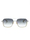 Dita Eyewear Square-frame Titanium Sunglasses In Gold