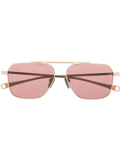 Dita Eyewear Eckige Pilotenbrille In Brown