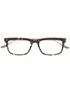 Dita Eyewear Staklo Rectangular-frame Glasses In Brown