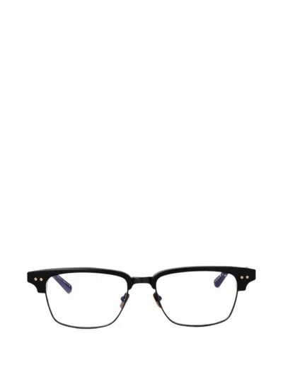 Dita Eyewear Statesman Three Browline-frame Glasses In Black