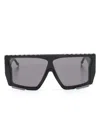 Dita Eyewear Subdrop Square-frame Sunglasses In 黑色