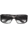Dita Eyewear Superflight Rectangular-frame Sunglasses In Grey