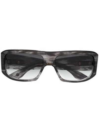 Dita Eyewear Superflight Rectangular-frame Sunglasses In Grey