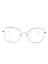 Dita Eyewear Talon Three Square-frame Glasses In Pink
