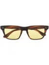 Dita Eyewear Thavos Square-frame Sunglasses In Brown