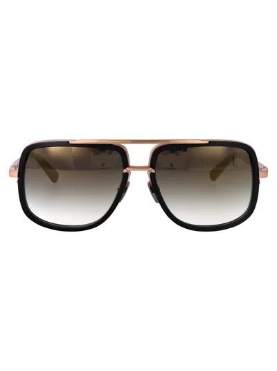 Dita Eyewear Titanium Matte Sunglasses In Brown