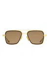 Dita Eyewear Titanium Square-frame Sunglasses In Black