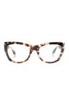Dita Eyewear Tortoiseshell Cat-eye Optical Glasses In 褐色