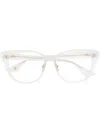 Dita Eyewear Transparent-effect Glasses In Weiss