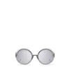 Dita Eyewear Transparent Round-frame Glasses In White