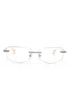 Dita Eyewear Trysim Glasses In Silver