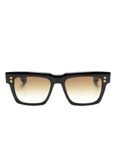 Dita Eyewear Warthen Rectangle-frame Sunglasses In Black