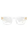 Dita Eyewear Waylun Square-frame Glasses In Transparent