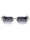 Dita Eyewear Yellow Gold - Sienna Blaze W/ Grey To Clear Gradient Titanium Sunglasses In Gray