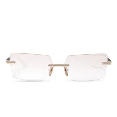 Dita Eymori Rimless Rectangular Sunglasses With Gradient Tint In Pattern