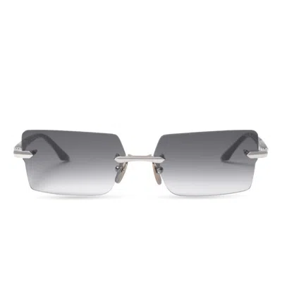 Dita Eymori Rimless Sunglasses With Rectangular Gradient Lenses In Gold