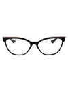 Dita Ficta Glasses In Black - Rose Gold