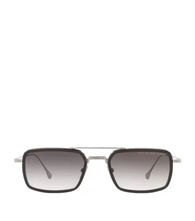 Dita Flight Eight Rectangle Sunglasses In Silver