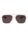 Dita Flight-seven Sunglasses In White Gold W/ Dark Grey - Ar