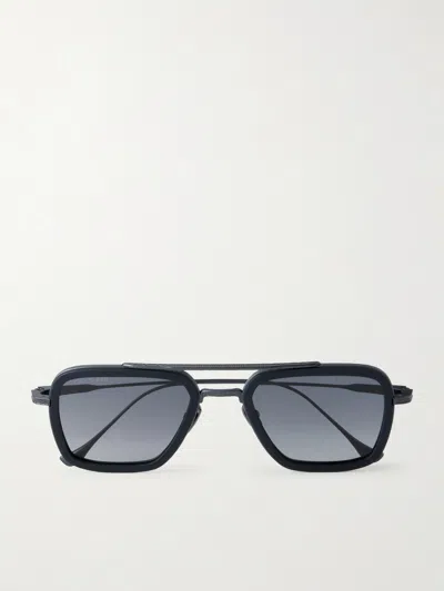 Dita Flight.006 Aviator-style Titanium And Acetate Sunglasses In Black