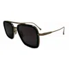 Dita Flight.006 Dt 7806-e-blk-rgd-52 Unisex Aviator Sunglasses In Multi