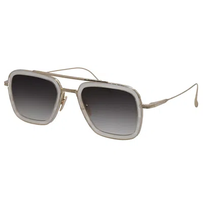 Dita Flight.006 Dt 7806-v-wht-gld-52 Unisex Square Sunglasses In Multi