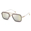 Dita Flight.006 Grey Milky Gold Flash Navigator Unisex Sunglasses 7806-c 52 In Gray