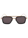 Dita Flight.006 Sunglasses In Black-rose Gold