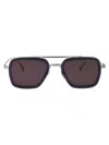 Dita Flight.006 Sunglasses In Smoke Grey Crystal - Black Palladium W Dark Grey - Ar