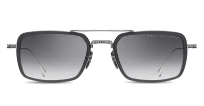 Dita Flight.008 - Smoke Grey Crystal / Black Palladium Sunglasses In Metallic