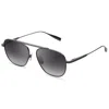 Dita Flight.009 Dark Grey To Clear Gradient Pilot Unisex Sunglasses Dts409-a-03 56 In Gray