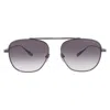 Dita Flight.009 Dark Grey To Clear Gradient Pilot Unisex Sunglasses Dts409-a-03 56 In Black