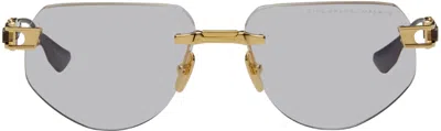 Dita Gold & Black Grand-imperyn Glasses In Gray