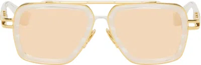 Dita Gold & White Lxn-evo Sunglasses