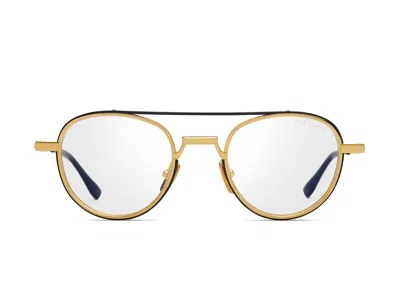 Dita Gold Ethyx Titanium Aviator Sunglasses In White