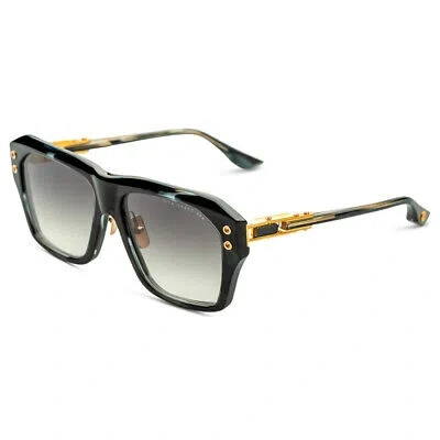 Pre-owned Dita Grand-apx Dt Dts417 A-01 Ink Swirl/yellow Gold Metal Sunglasses Grey In Gray