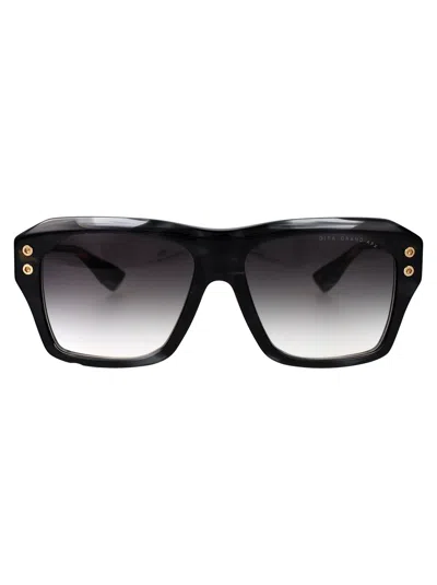 Dita Grand-apx Sunglasses In Ink Swirl - Yellow Gold Gradient