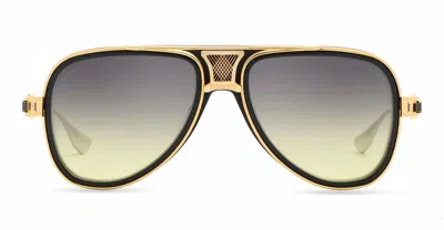 DITA GRAND-DECADE - BLACK / YELLOW GOLD SUNGLASSES